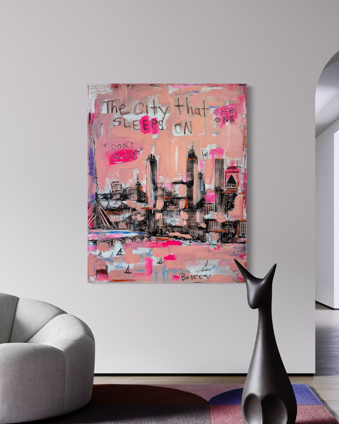 Boston. "The city that everyone sleeps on." signed + archival print