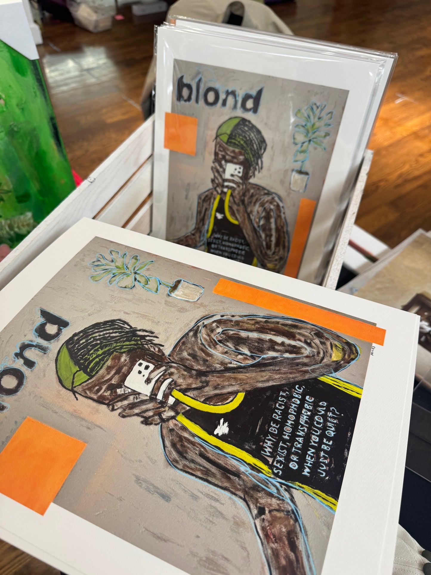 BLOND. Frank Ocean limited edition, signed print. 11x14