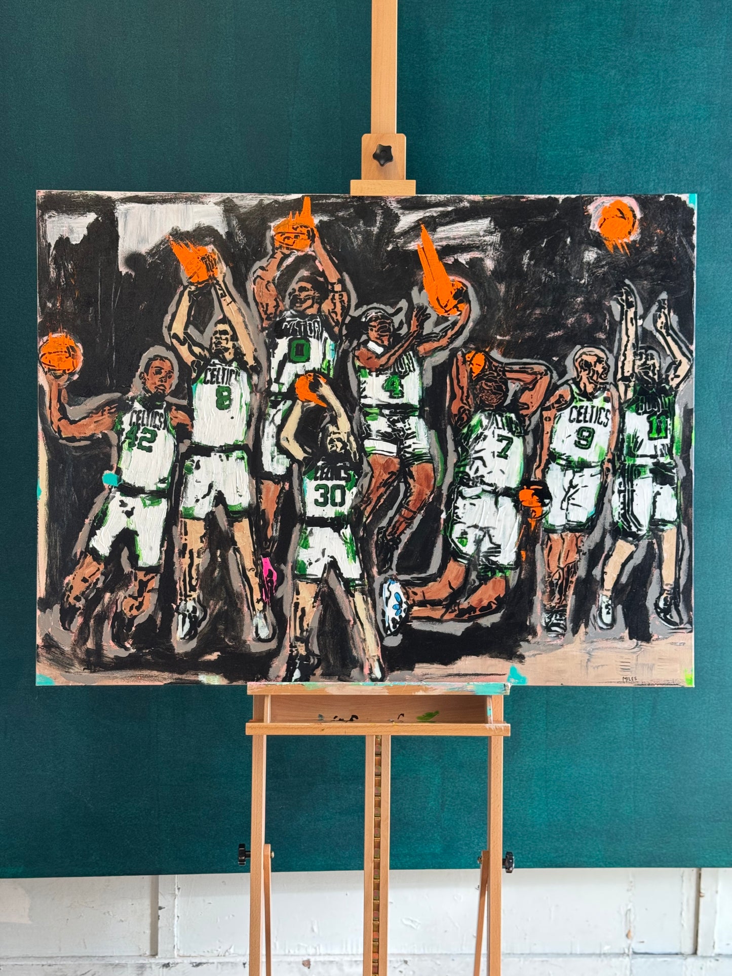 Boston Celtics. 11x14 signed + archival limited edition print.