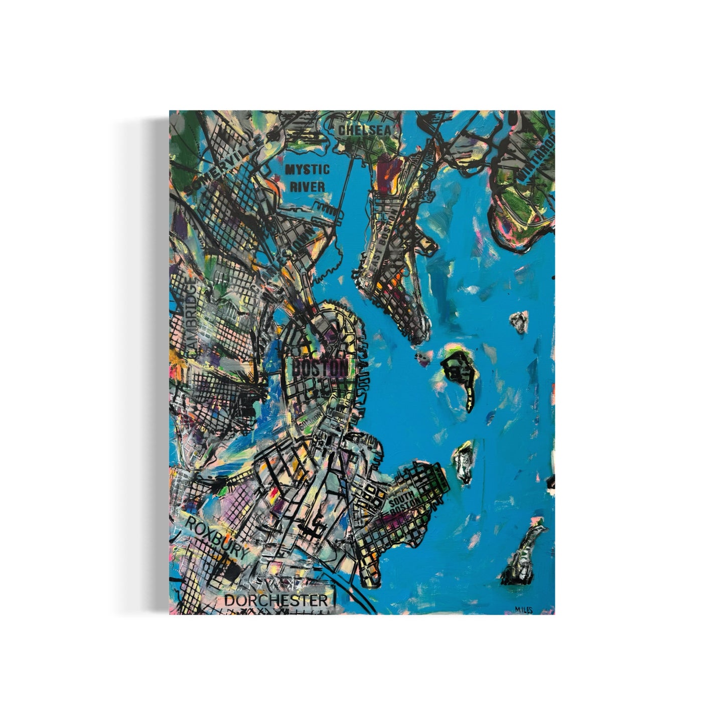 Boston Aerial Map