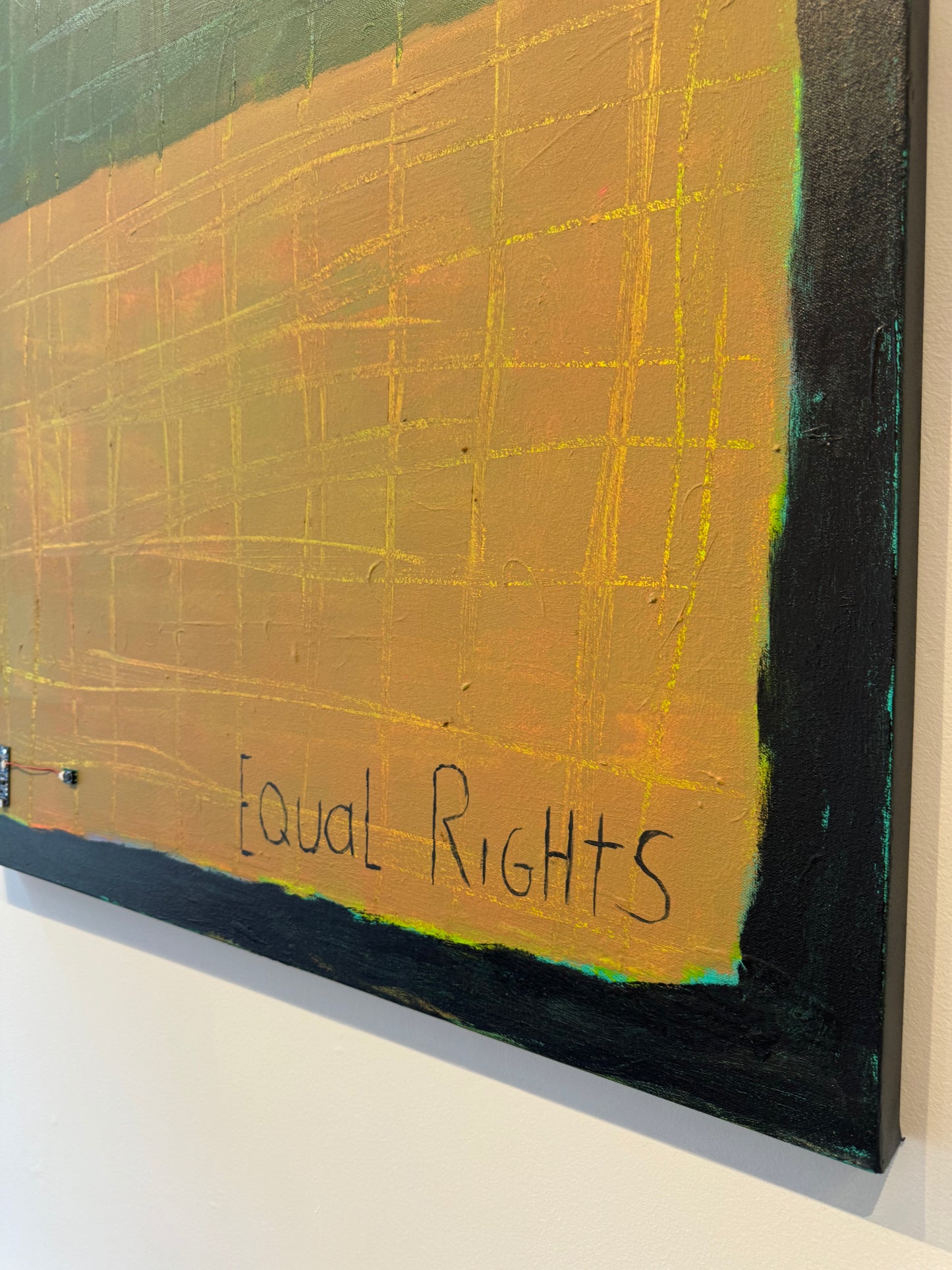 EQUAL RIGHTS a painting by Miles Perry, part of the new series Chromesthesia
