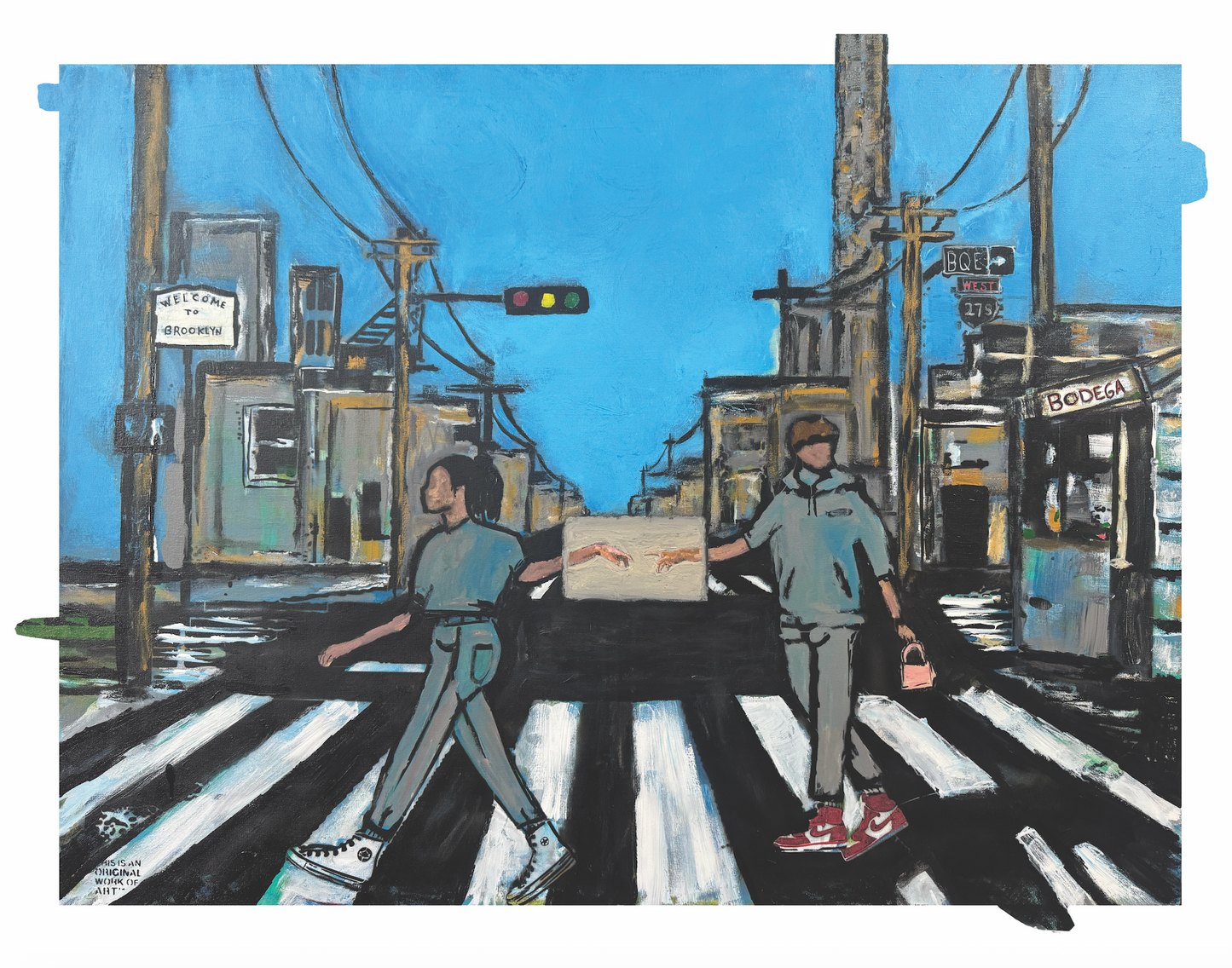 The Neighborhood. BROOKLYN. signed, limited edition print. 11x14