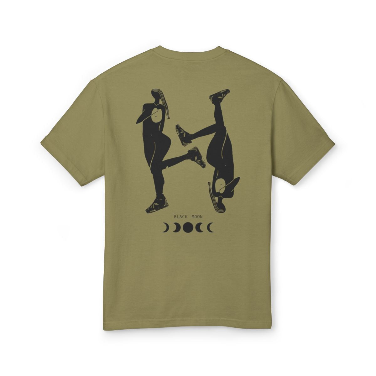 Black Moon Tee in Forest Green