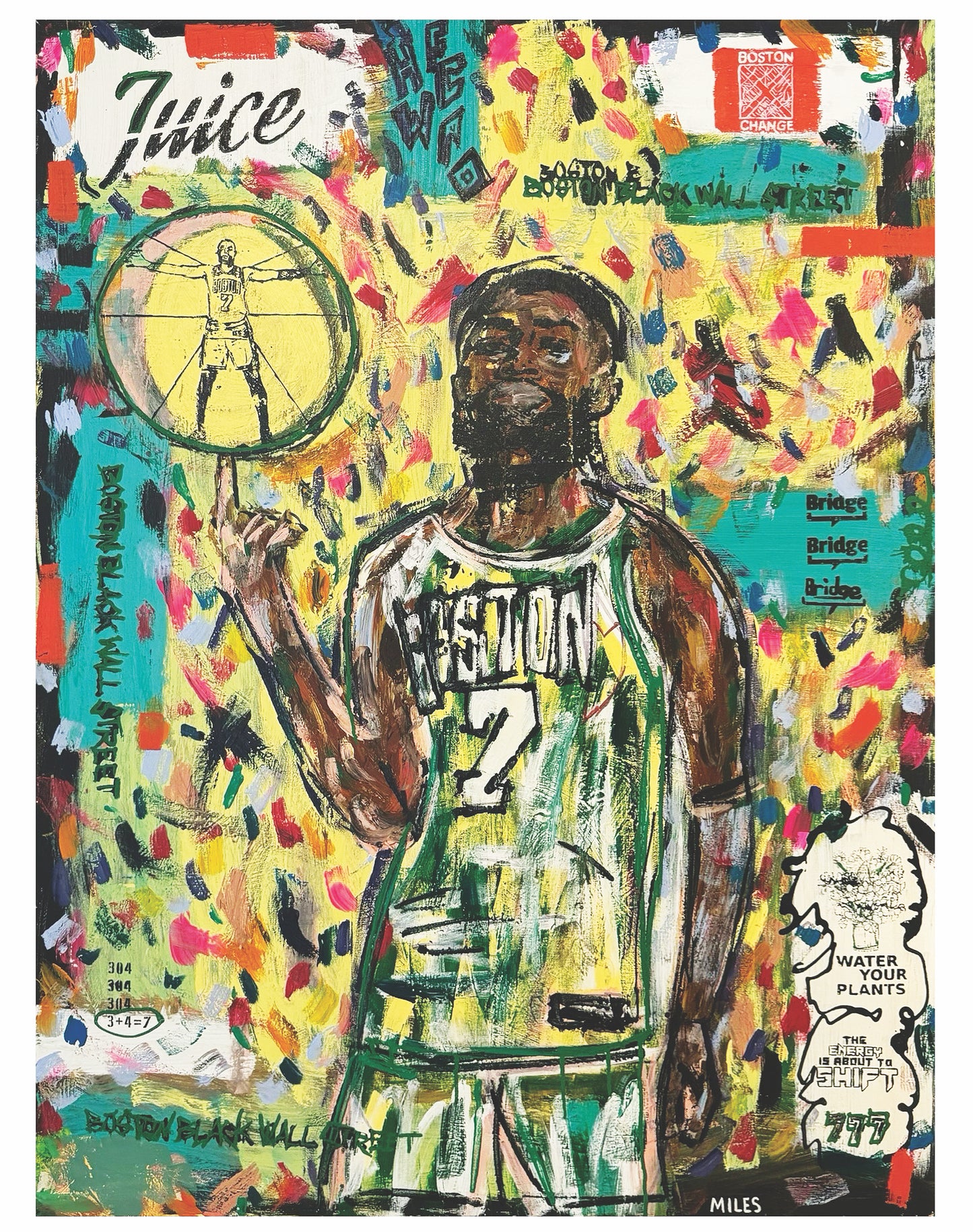 Jaylen Brown. 11x14 signed + archival limited edition print.