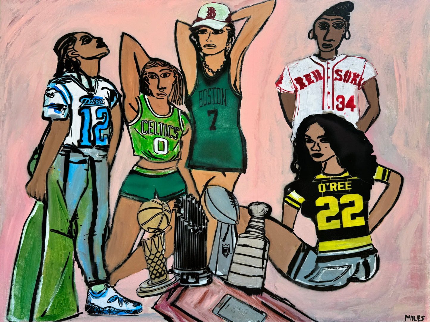 Las Chicas De Boston (limited edition print) 11x14