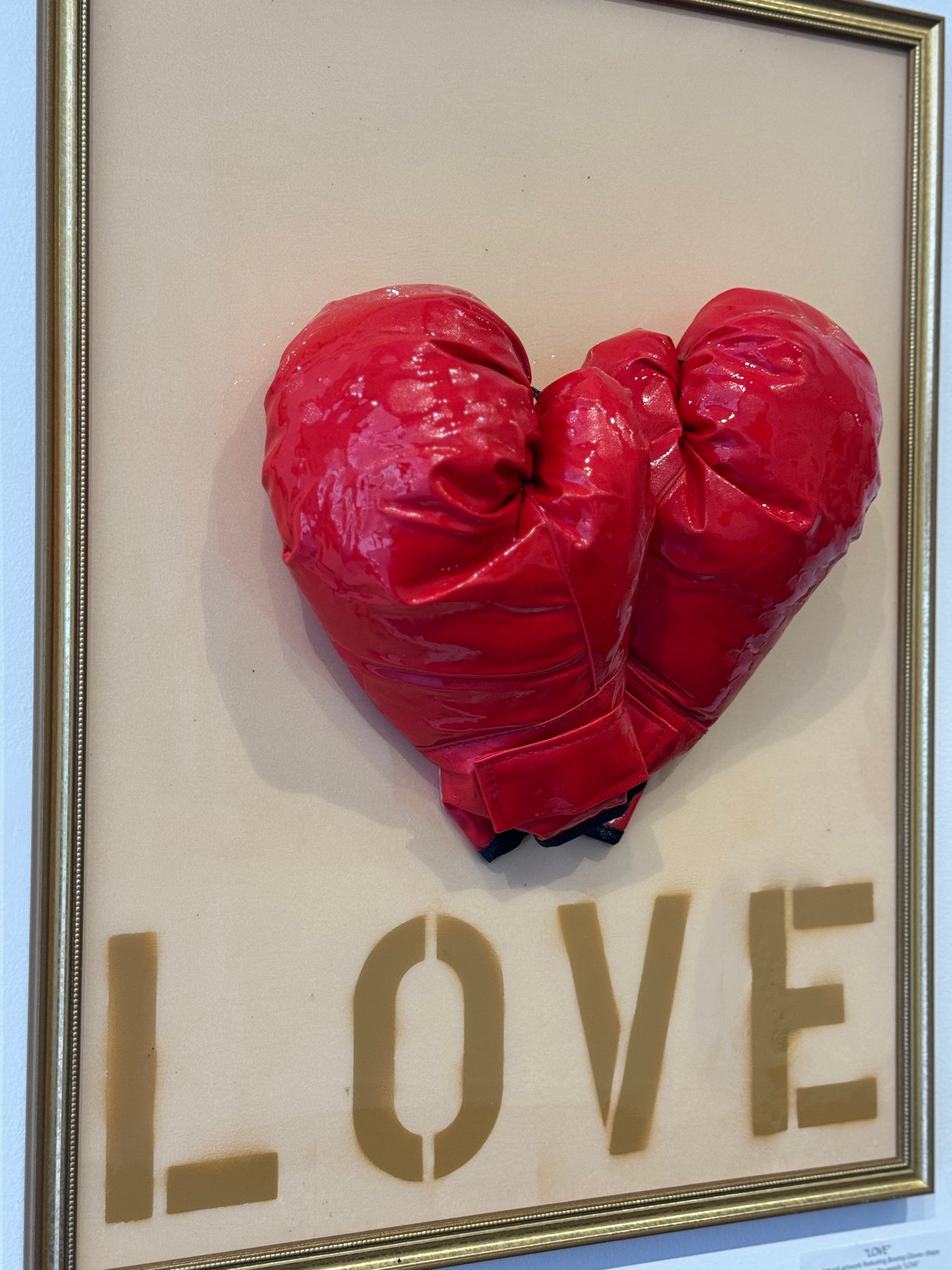 LOVE, a sculptural piece by Miles Perry