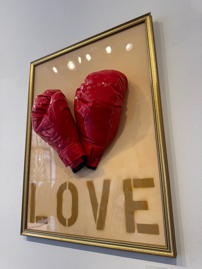 LOVE, a sculptural piece by Miles Perry