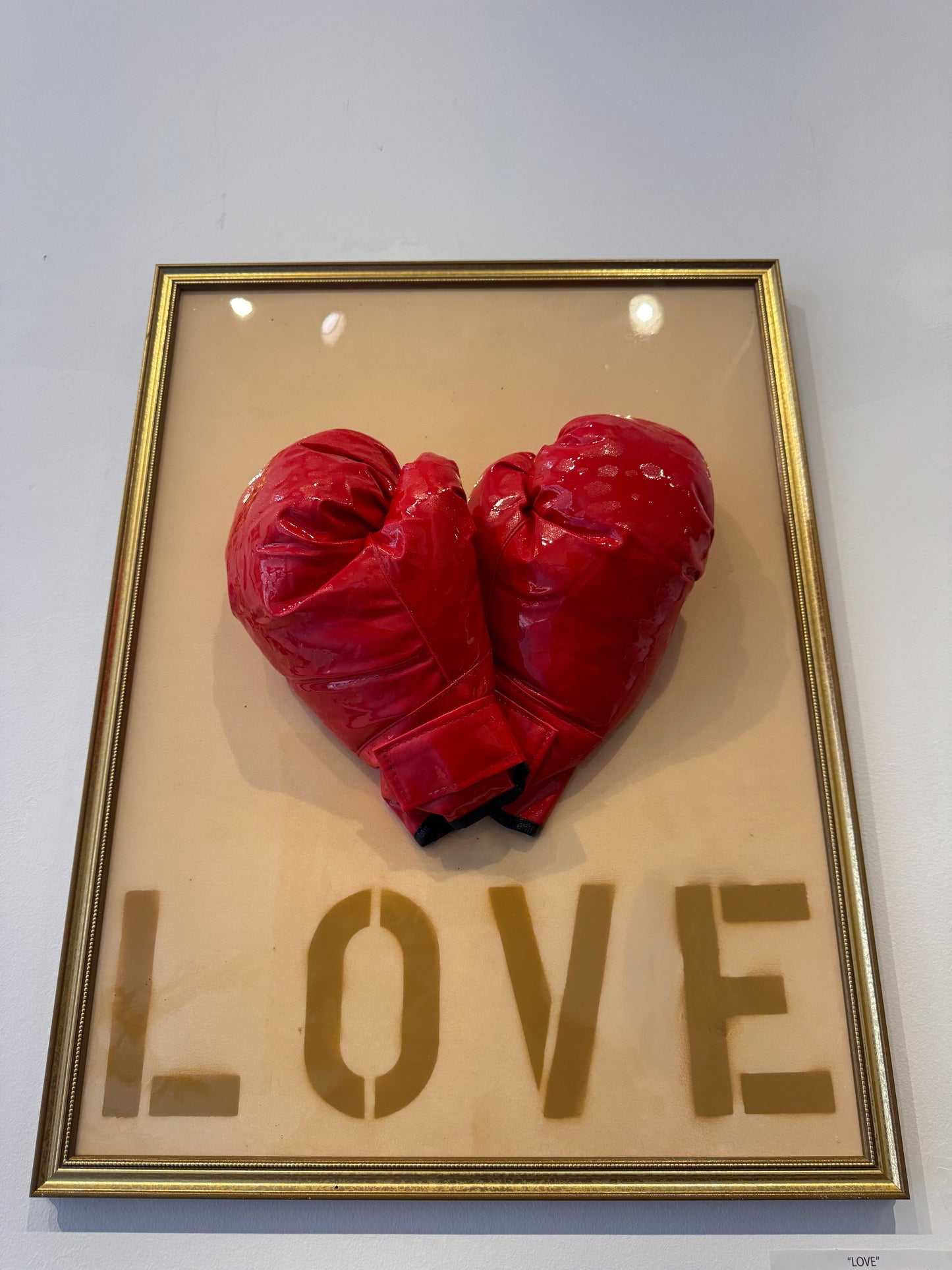 LOVE, a sculptural piece by Miles Perry