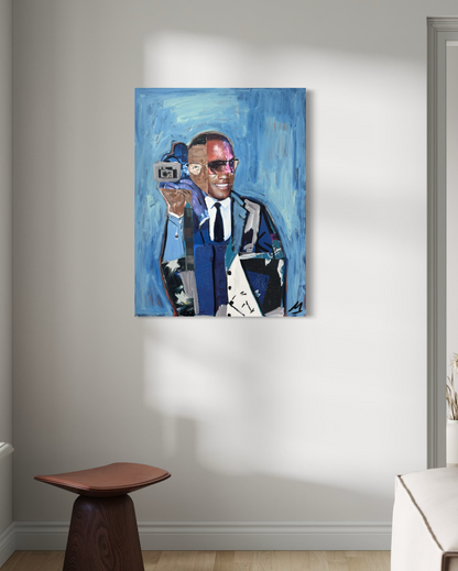 "MALCOLM" original + limited edition print (signed + archival)