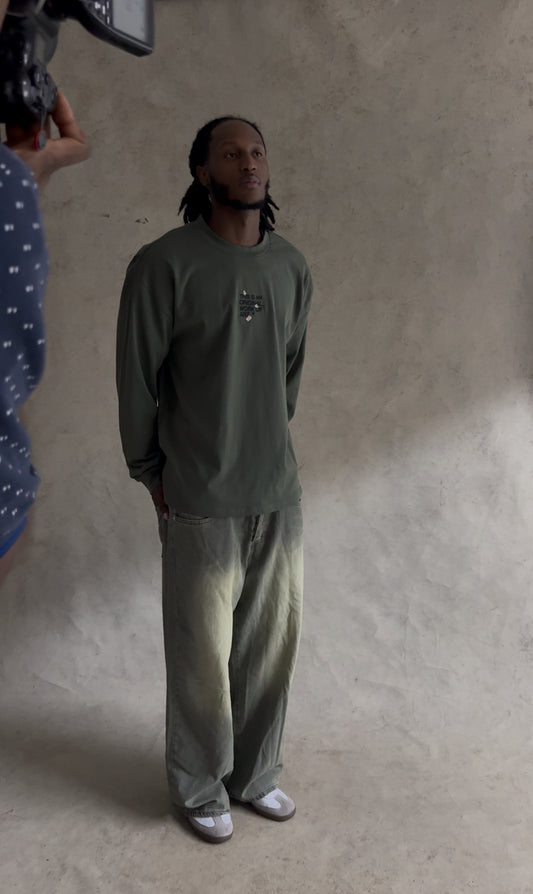 Long Sleeve Green Shirt