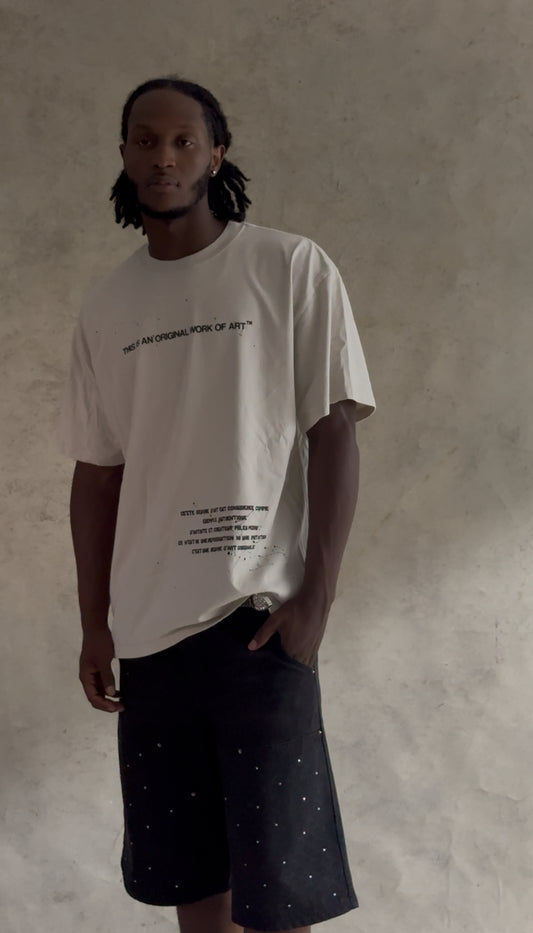 The Faded Ivory Tee