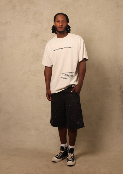 The Faded Tee in Off White