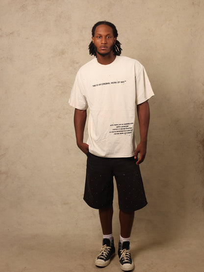 The Faded Tee in Off White