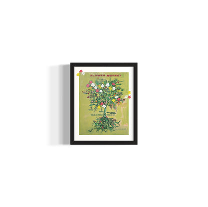 FLOWER MARKET. signed + limited edition print. 11x14