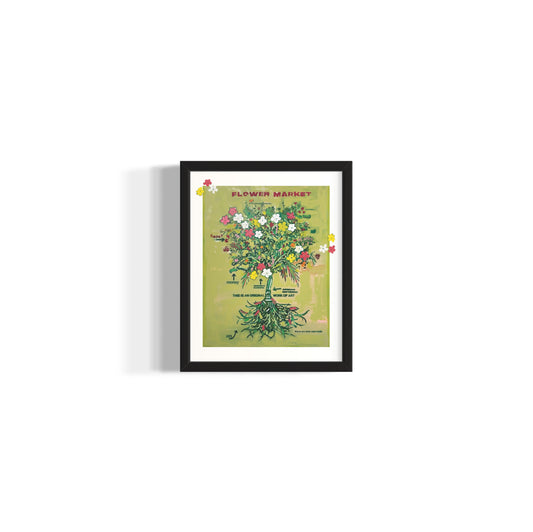 FLOWER MARKET. signed + limited edition print. 11x14