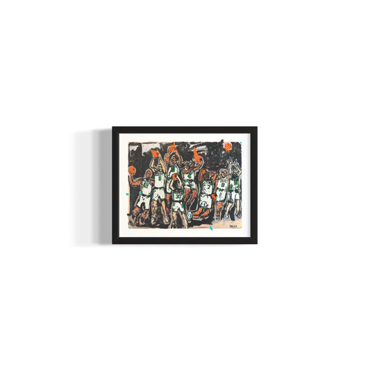 Boston Celtics. 11x14 signed + archival limited edition print.