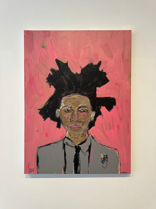 BASQUIAT a painting by Miles Perry, part of the new series Chromesthesia