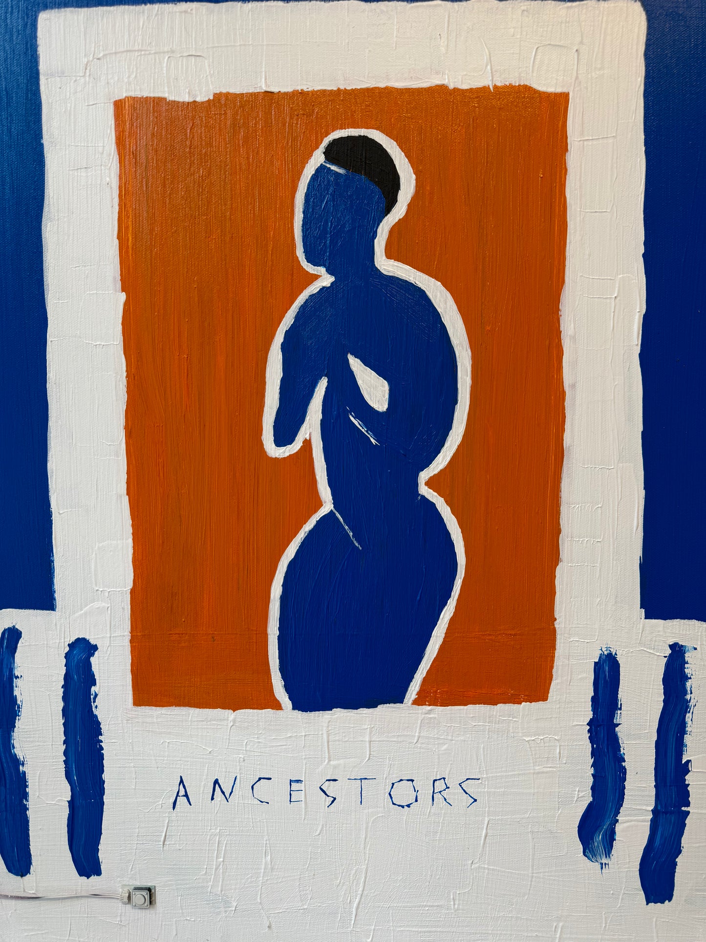 Ancestors, a painting by Miles Perry, part of the new series Chromesthesia