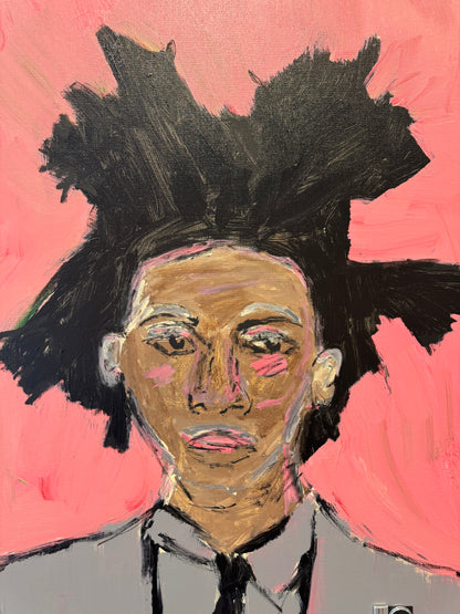 BASQUIAT a painting by Miles Perry, part of the new series Chromesthesia