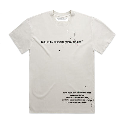 The Faded Tee in Off White