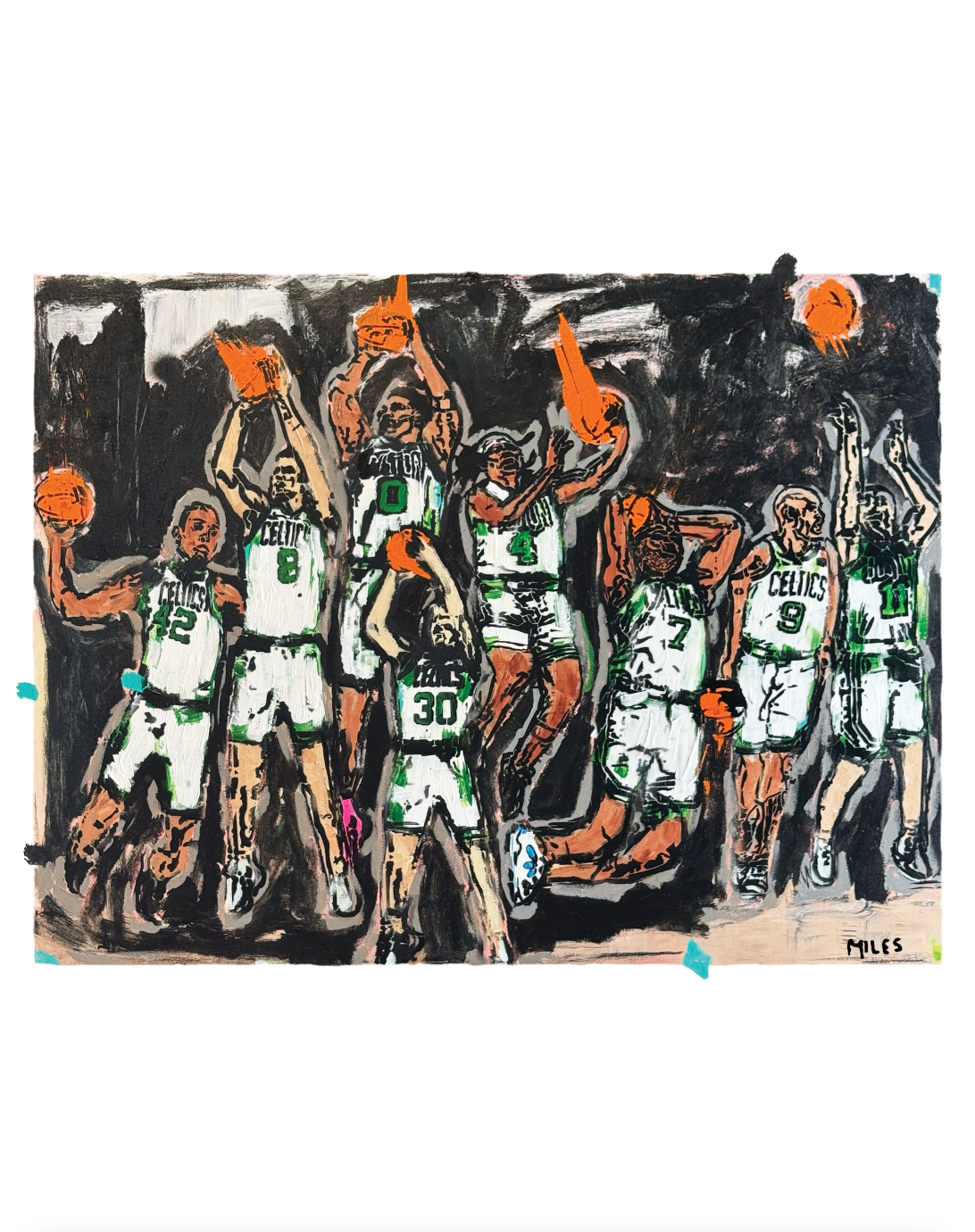 Boston Celtics. 11x14 signed + archival limited edition print.