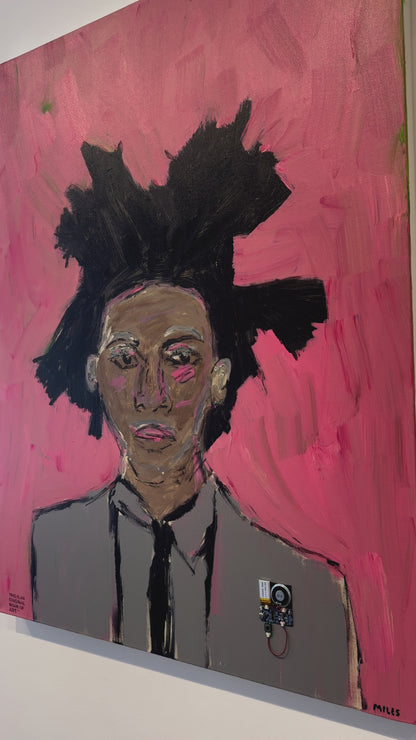 BASQUIAT a painting by Miles Perry, part of the new series Chromesthesia